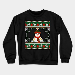 Knitted Snowman Sweater: The Perfect Holiday Sweater Crewneck Sweatshirt